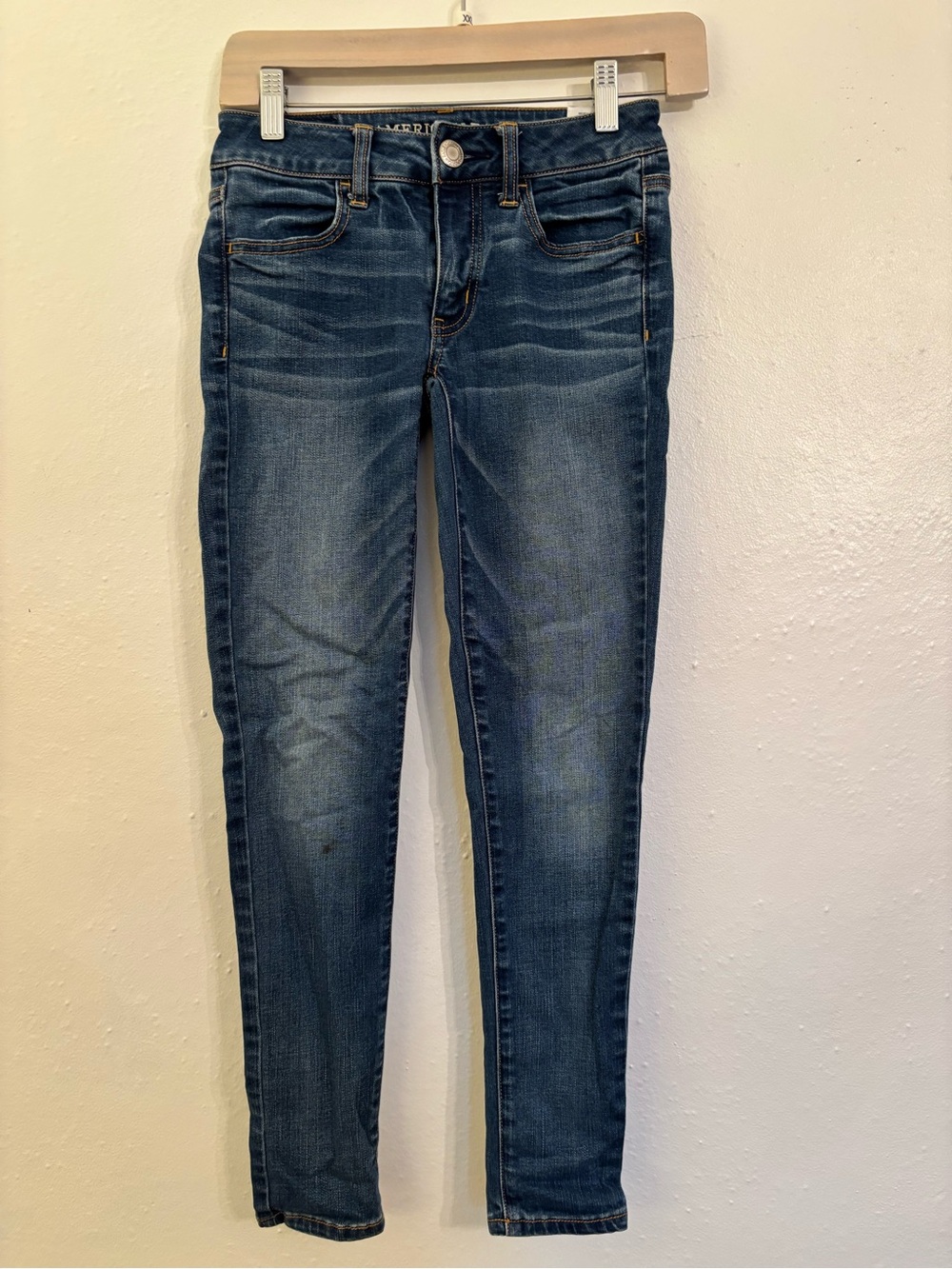 American eagle- Women’s Dark Blue Skinny Jeans - Classic Stretch Denim